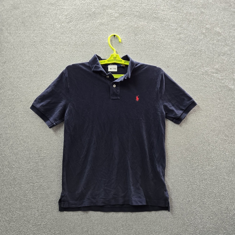 Polo Ralph Lauren Boys Polo 9 Navy Blue Embroidered Button Logo Classic